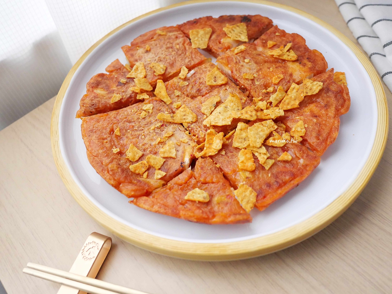 【食譜】泡菜煎餅 自製韓式煎餅麵糊 這樣做更酥脆 @Maruko與美食有個約會