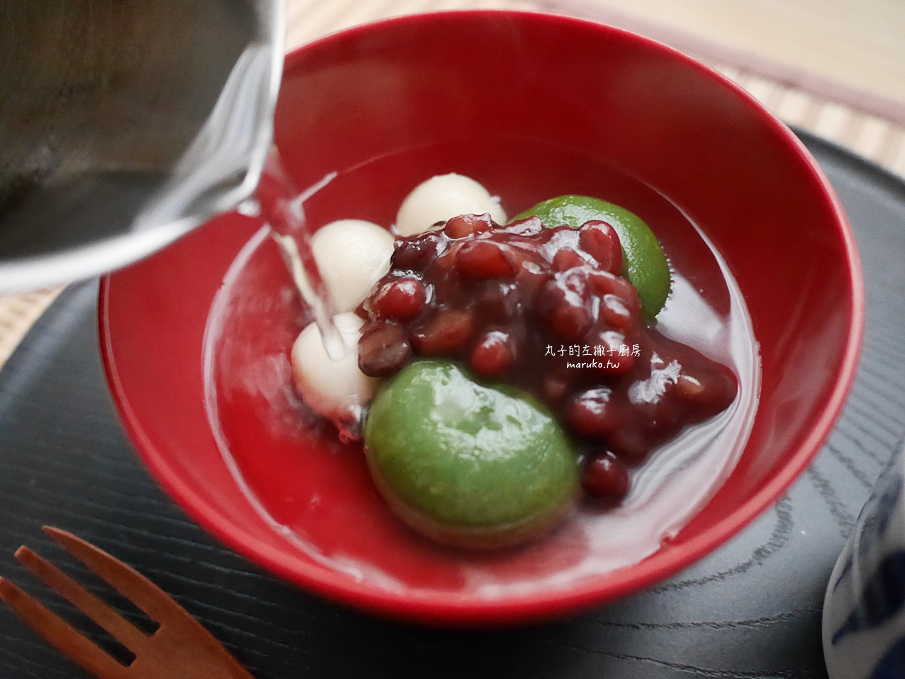 【食譜】日式糰子 二樣食材 簡單做湯圓 糯米糰子 零失敗的點心 冬至必學 @Maruko與美食有個約會
