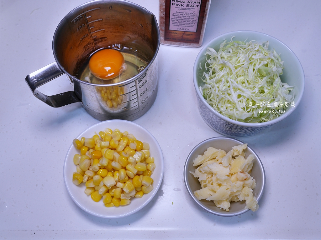 【食譜】韓式吐司煎蛋｜讓煎蛋更有分量的韓式高麗菜煎蛋做法 @Maruko與美食有個約會