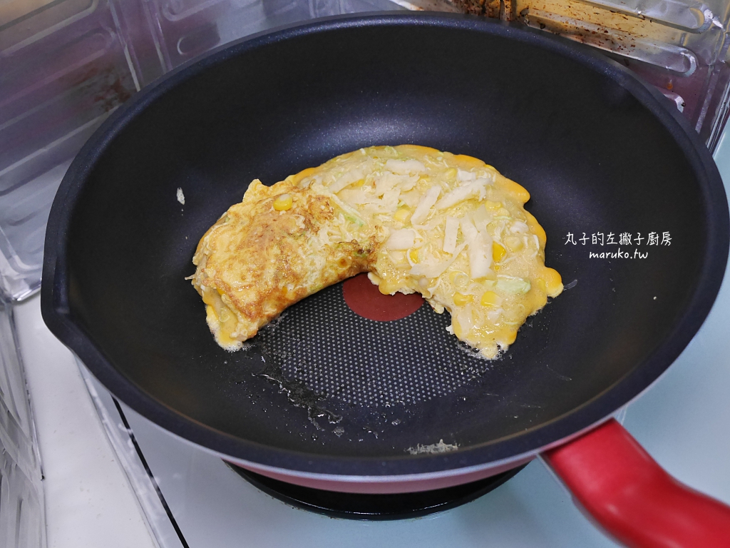 【食譜】韓式吐司煎蛋｜讓煎蛋更有分量的韓式高麗菜煎蛋做法 @Maruko與美食有個約會