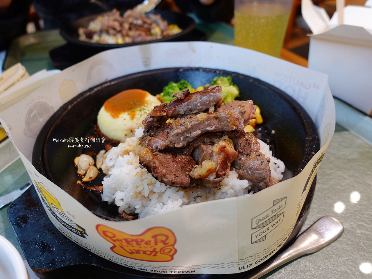 【台北】Pepper Lunch 胡椒廚房/ 來自日本鐵板牛排飯美味自己決定/西門站日式餐廳 @Maruko與美食有個約會