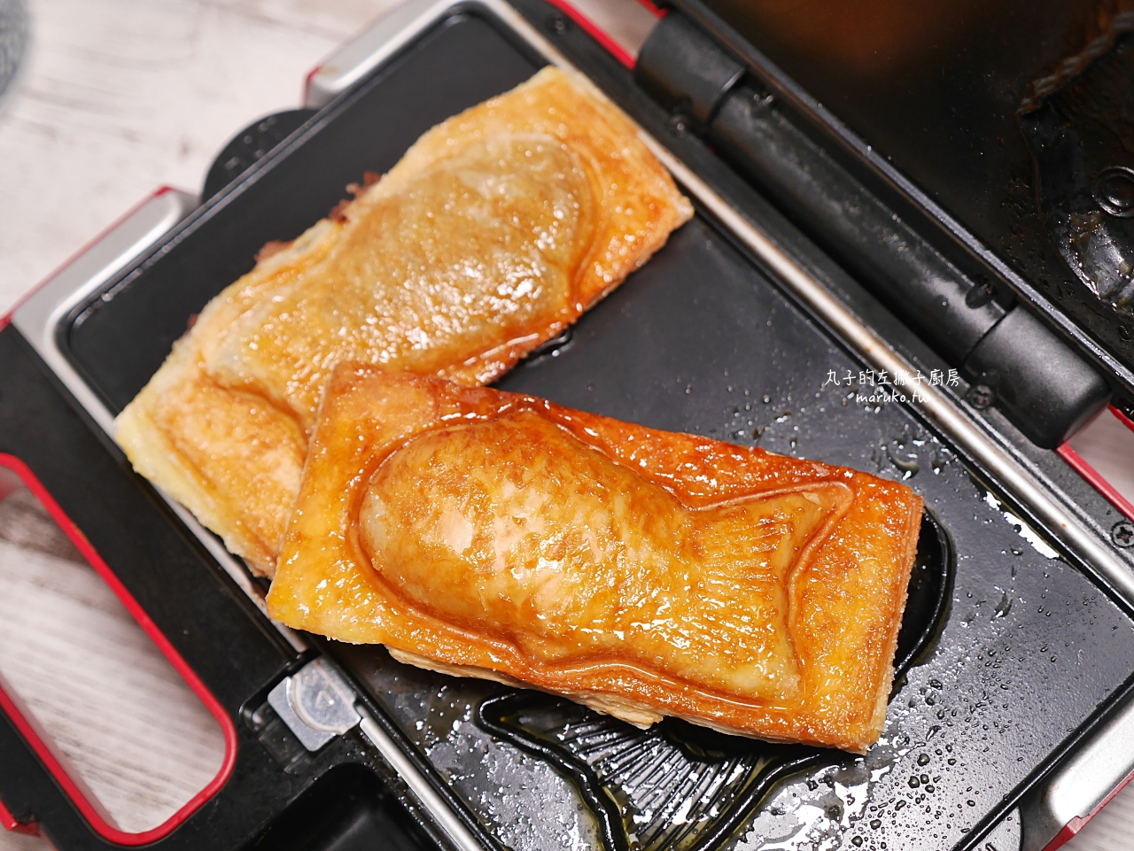 【食譜】可頌鯛魚燒 用冷凍起酥皮做可頌鯛魚燒 鯛魚燒烤盤鬆餅機食譜 @Maruko與美食有個約會