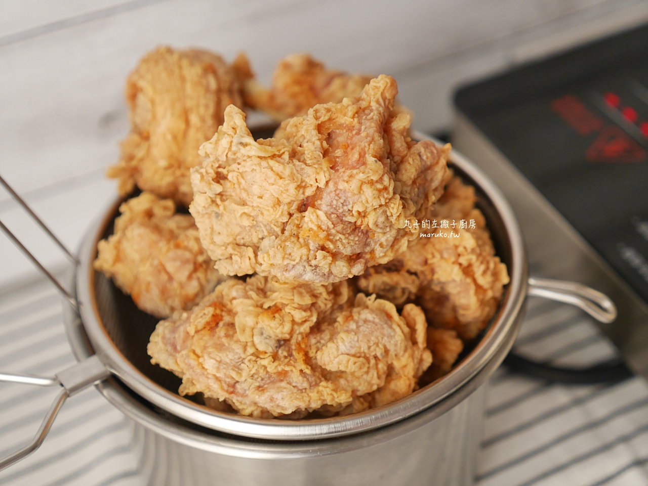 【食譜】韓式炸雞 自製脆皮咔拉炸雞粉 紐奧良風半半雞 @Maruko與美食有個約會