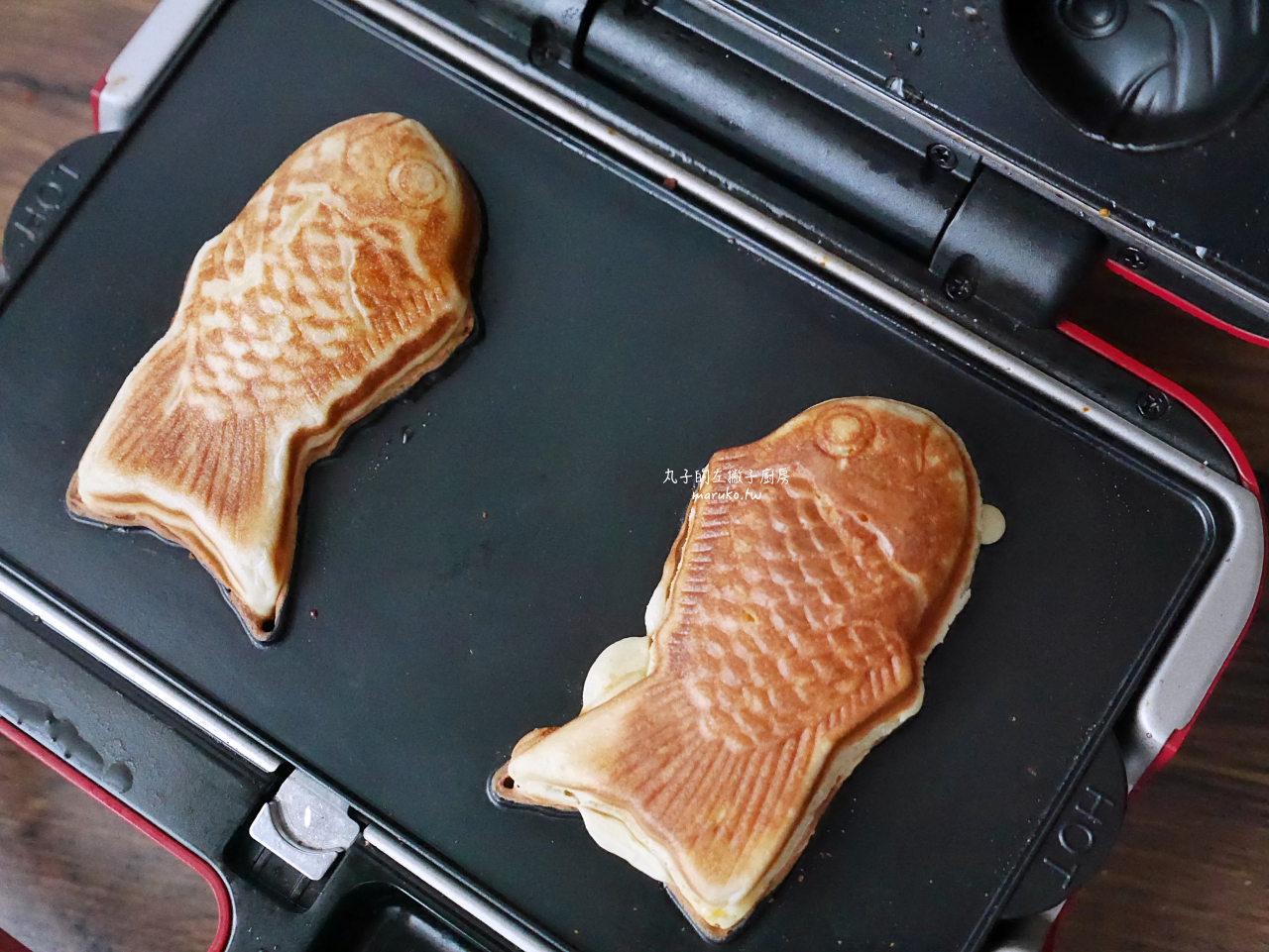 【食譜】起司鯛魚燒 麻糬感起司鯛魚燒 多一種食材就能完成 鯛魚燒烤盤 鬆餅機食譜 @Maruko與美食有個約會