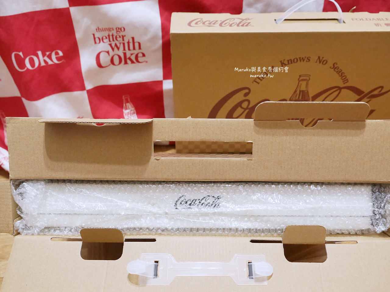 【OK便利商店】可口可樂摺疊收納箱 購買可口可樂系列換購 限量推出 @Maruko與美食有個約會