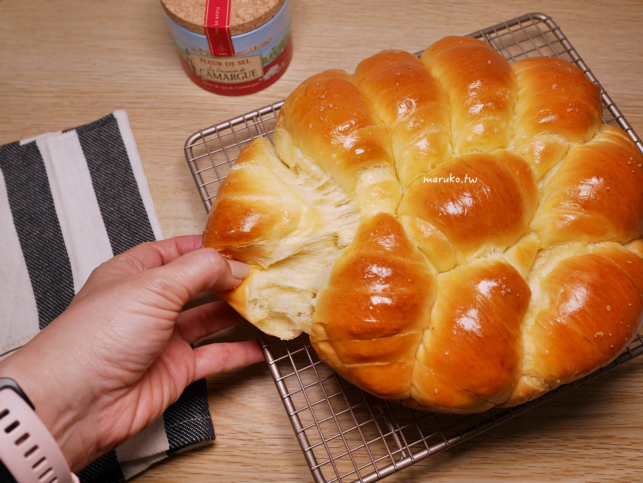【食譜】脆皮奶油捲麵包 基本麵團 日本 Twinbird 多功能製麵包機 @Maruko與美食有個約會
