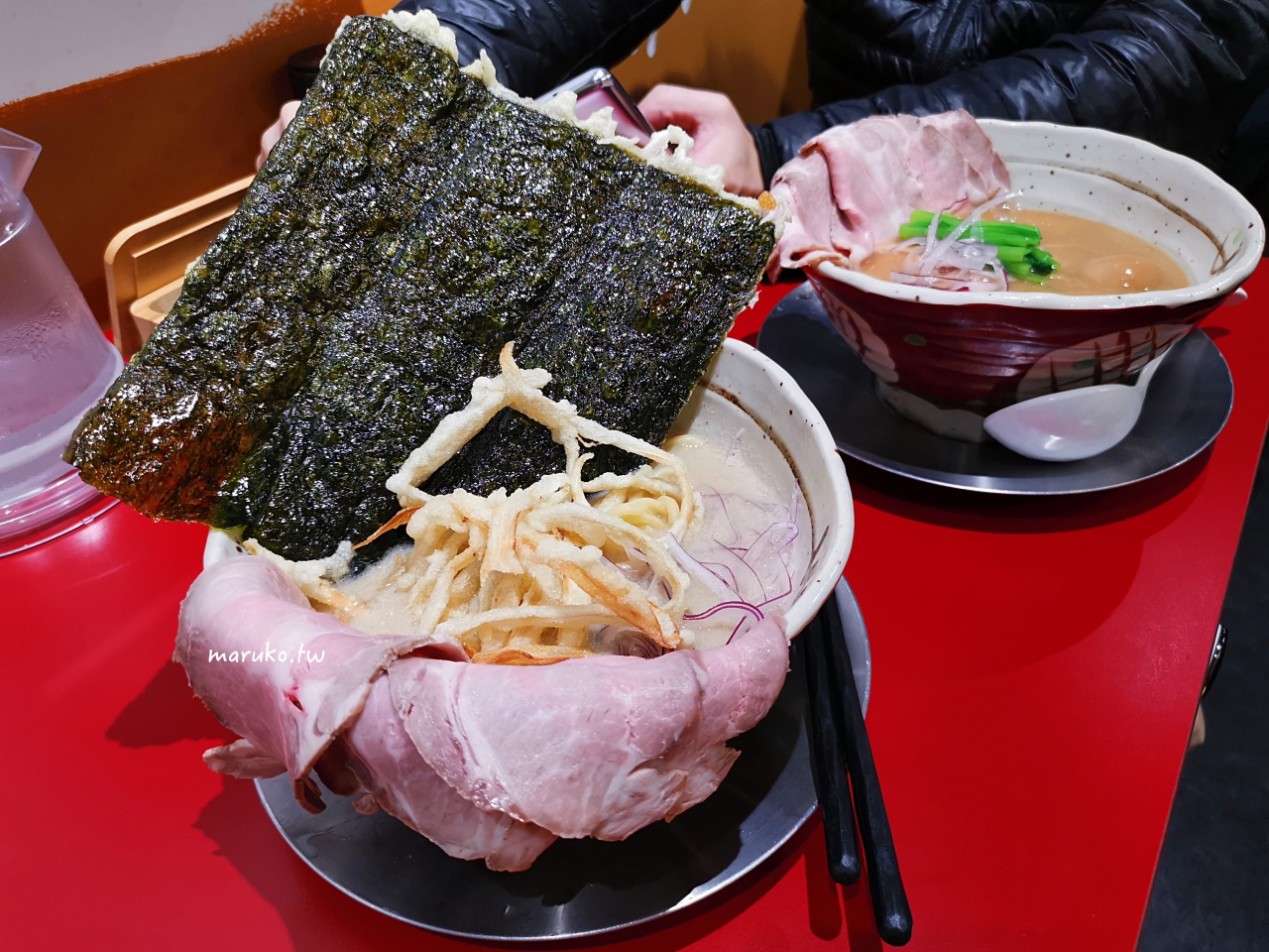 台北京都柚子豚骨拉麵日本京都空運來台的水尾產柚子以豚骨湯為基底有日本酒風味吟釀拉麵 Maruko與美食有個約會