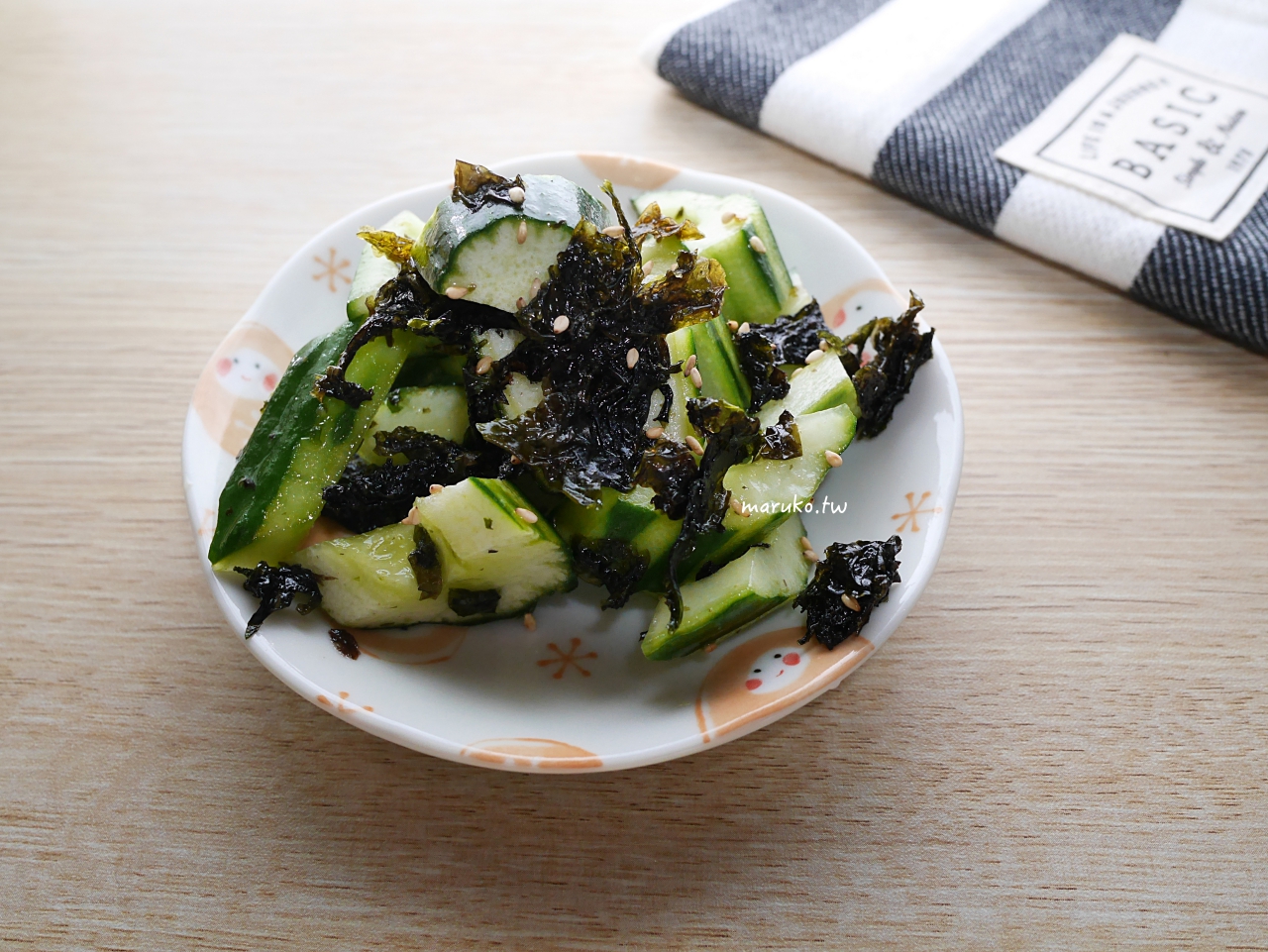 【食譜】韓式海苔涼拌小黃瓜 3分鐘上菜 簡單免開火創意料理