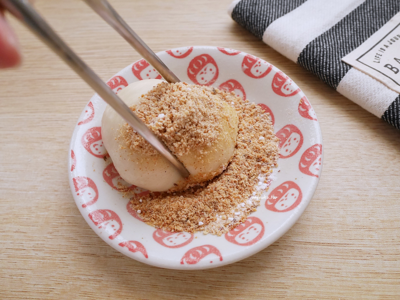【食譜】花生麻糬 用無糖豆漿做香軟麻糬 簡單免開火點心 @Maruko與美食有個約會