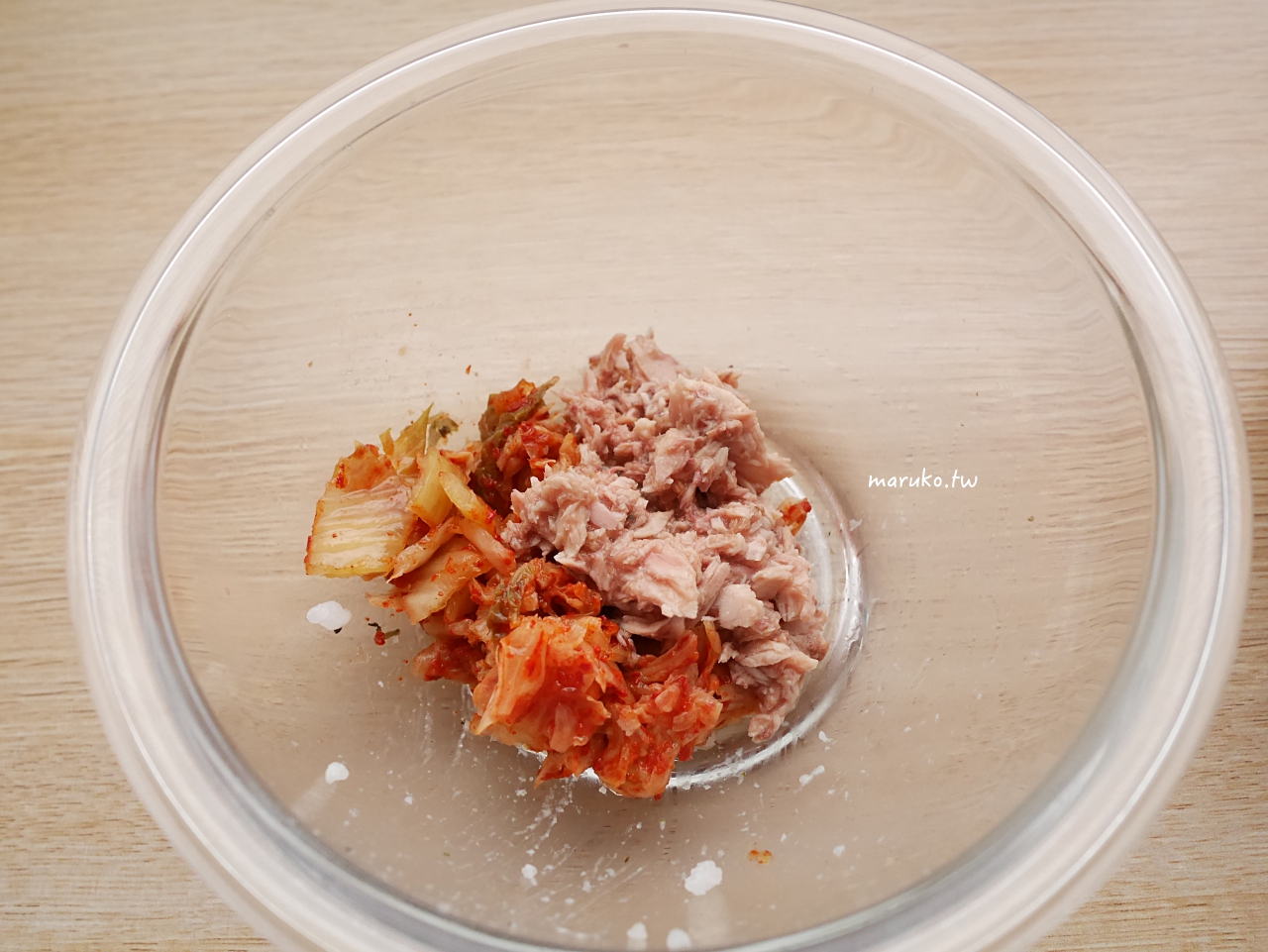 【食譜】泡菜鮪魚米漢堡 5分鐘上菜 韓式海苔拌飯米漢堡這樣做 @Maruko與美食有個約會