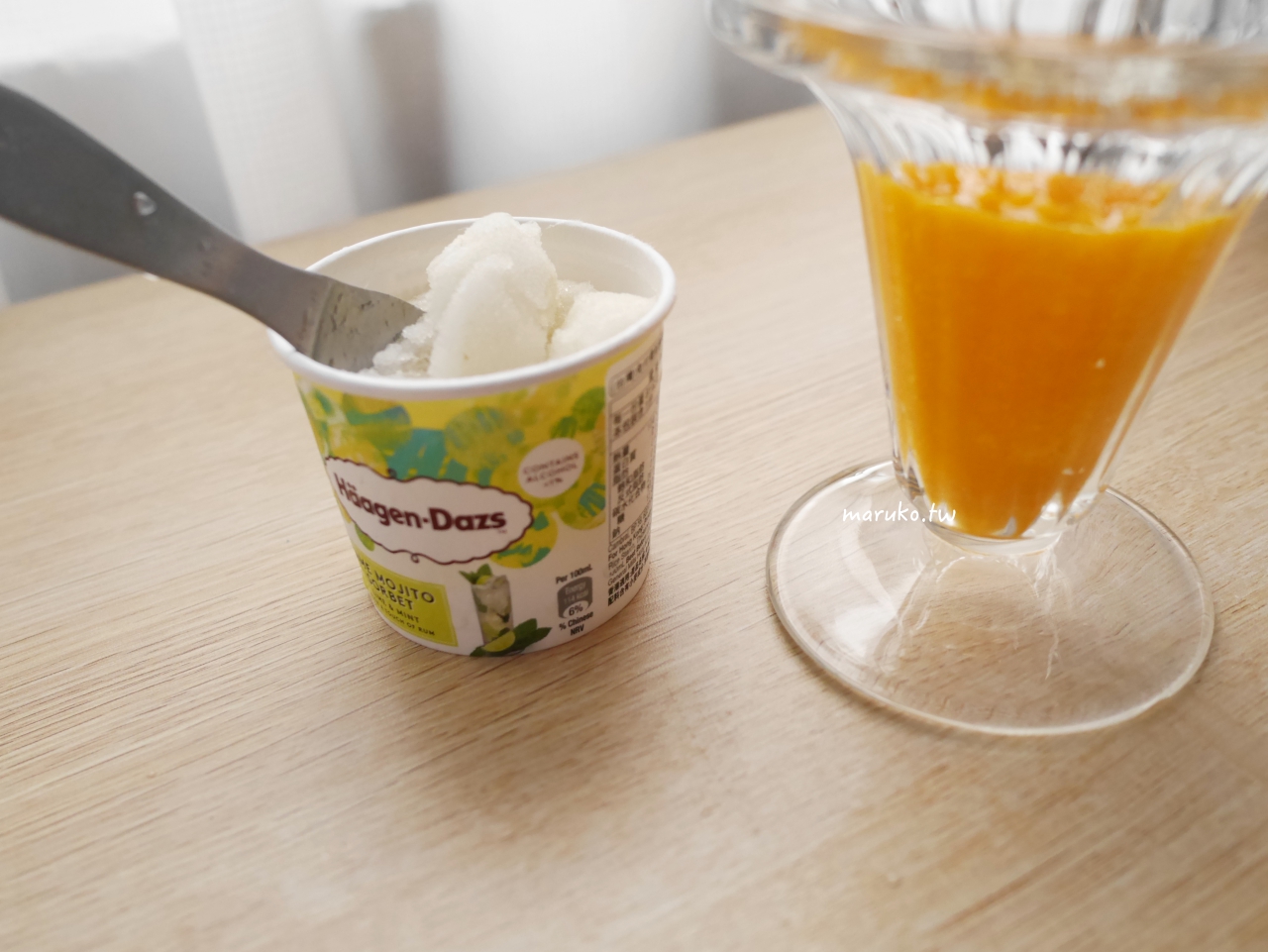 【食譜】芒果聖代 自製新鮮水果聖代 家庭版，簡單名店冰品自己做 @Maruko與美食有個約會