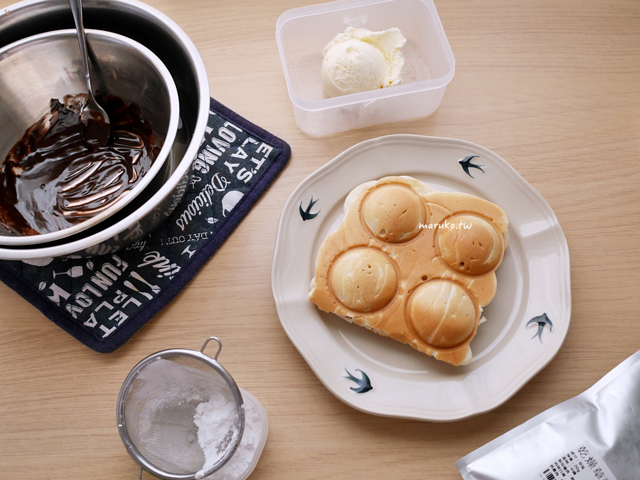 【食譜】雞蛋仔 多一種材料更香脆 簡單杯子蛋糕烤盤 鬆餅機食譜 @Maruko與美食有個約會