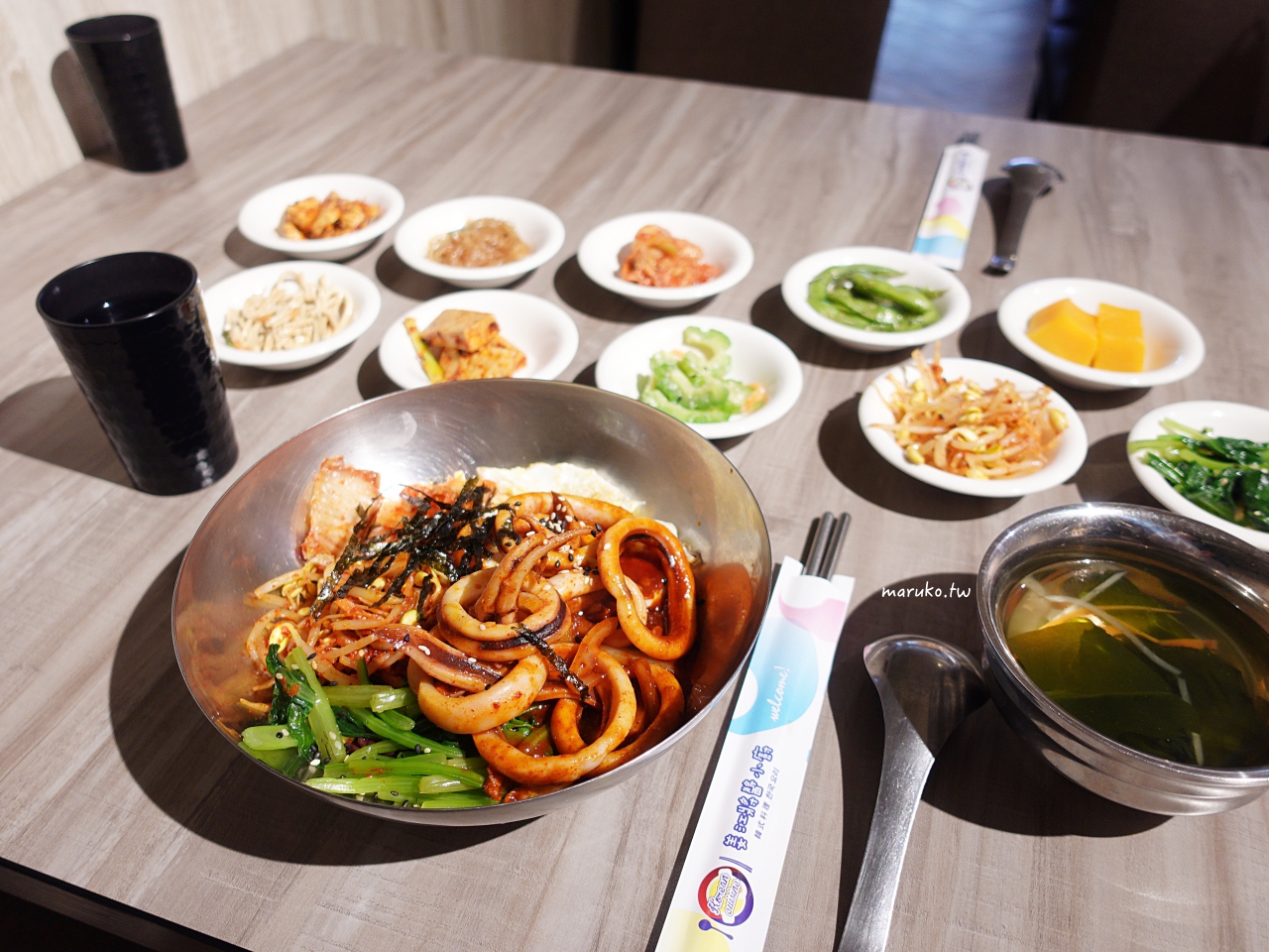 【台北】姜江將醬小廚韓式料理 自助韓式小菜吃到飽、韓國人蔘茶飲品免費喝 @Maruko與美食有個約會