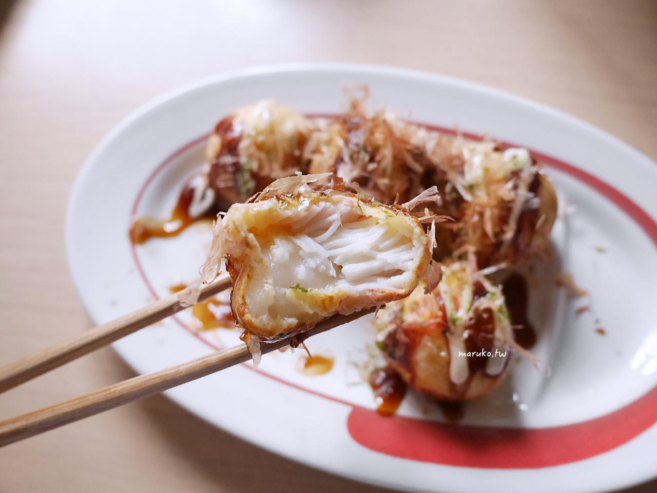【食譜】蟹肉麻糬起司燒 章魚燒食材變化做法 日本麗克特電烤盤分享 @Maruko與美食有個約會