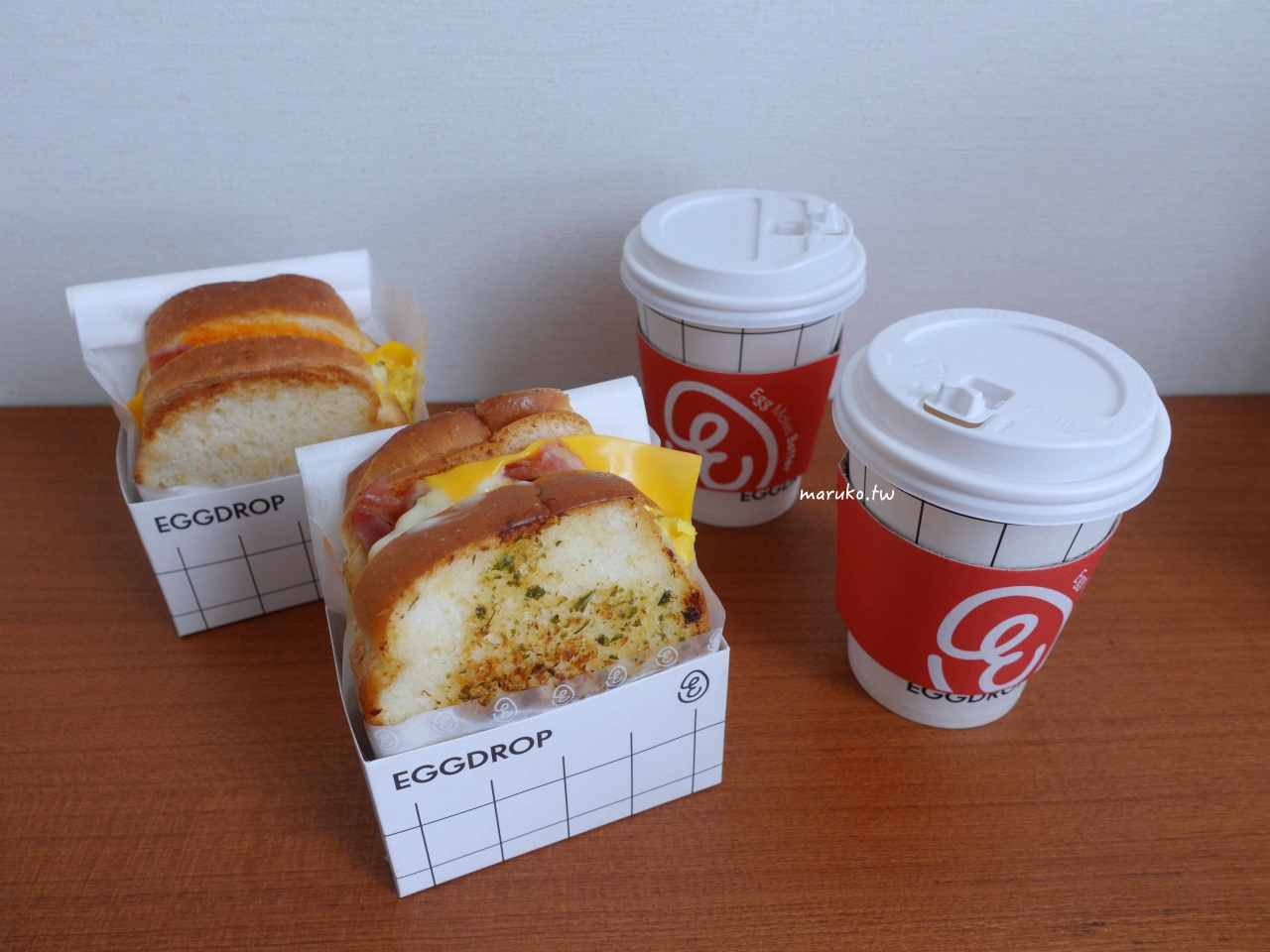 【首爾】EGG DROP 超人氣！雞蛋三明治多達10種以上選擇早餐推薦！ @Maruko與美食有個約會