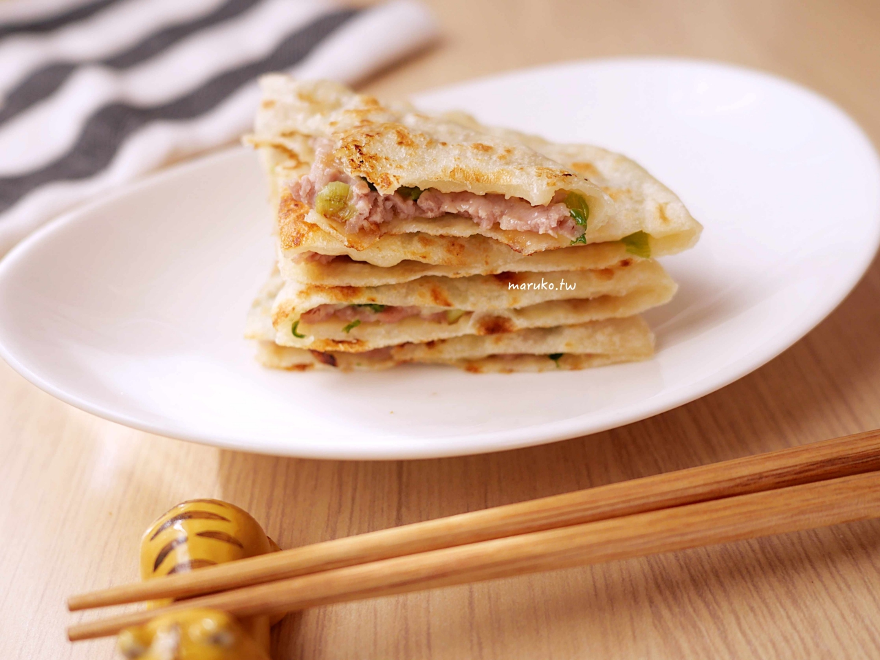 【食譜】蔥肉餅 南台灣人氣最高的攤販小吃 一學就會的中式點心