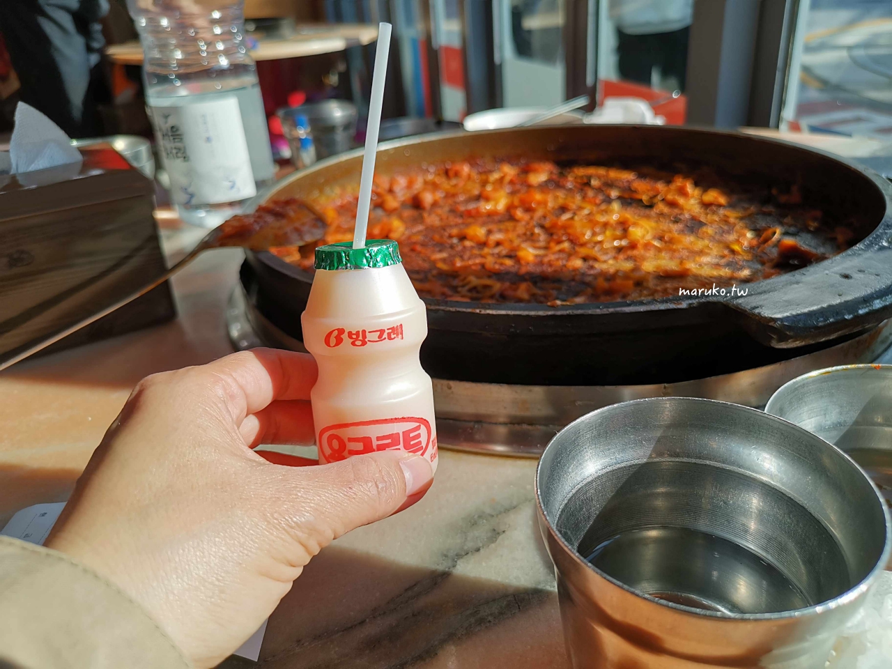【首爾】春川家辣炒雞排 起司鐵板雞排，在地人氣美食越辣越過癮！ @Maruko與美食有個約會