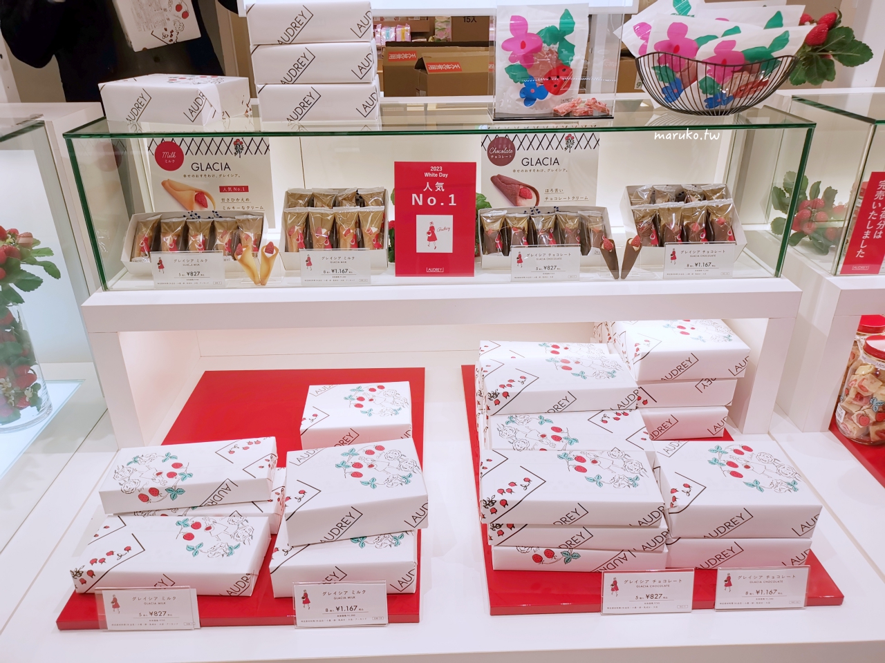 【日本伴手禮】AUDREY 草莓花束餅乾，來自東京最浪漫的日本伴手禮！ @Maruko與美食有個約會