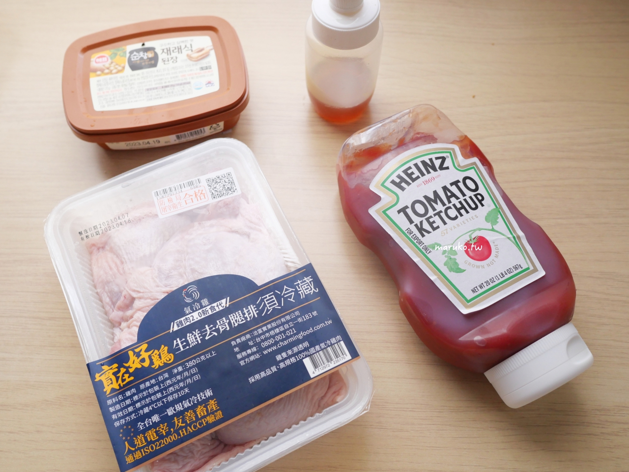 【食譜】蜜汁烤雞 有膠質感的味噌烤雞腿 氣炸鍋食譜 @Maruko與美食有個約會