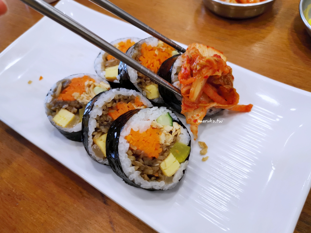 【首爾】modern gimbap 7種紫菜包飯韓式飯捲專門店 景福宮站週邊早餐推薦 @Maruko與美食有個約會
