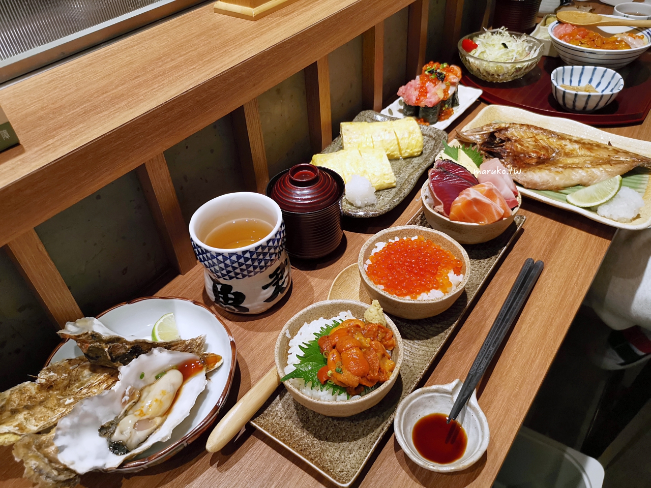 【台北】魚君鮮魚專門居酒屋 料多到滿出來的海鮮珠寶盒壽司，新鮮生魚海鮮丼飯！ @Maruko與美食有個約會