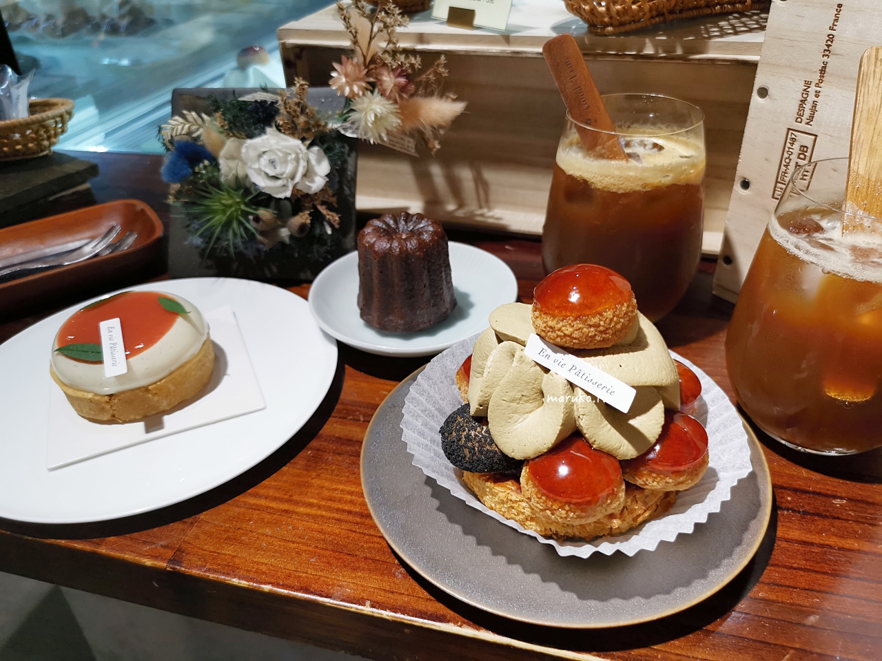 【台北】在室甜點 經典聖多諾黑法式甜點、生日蛋糕，捷運中山國小站週邊甜點推薦！ @Maruko與美食有個約會