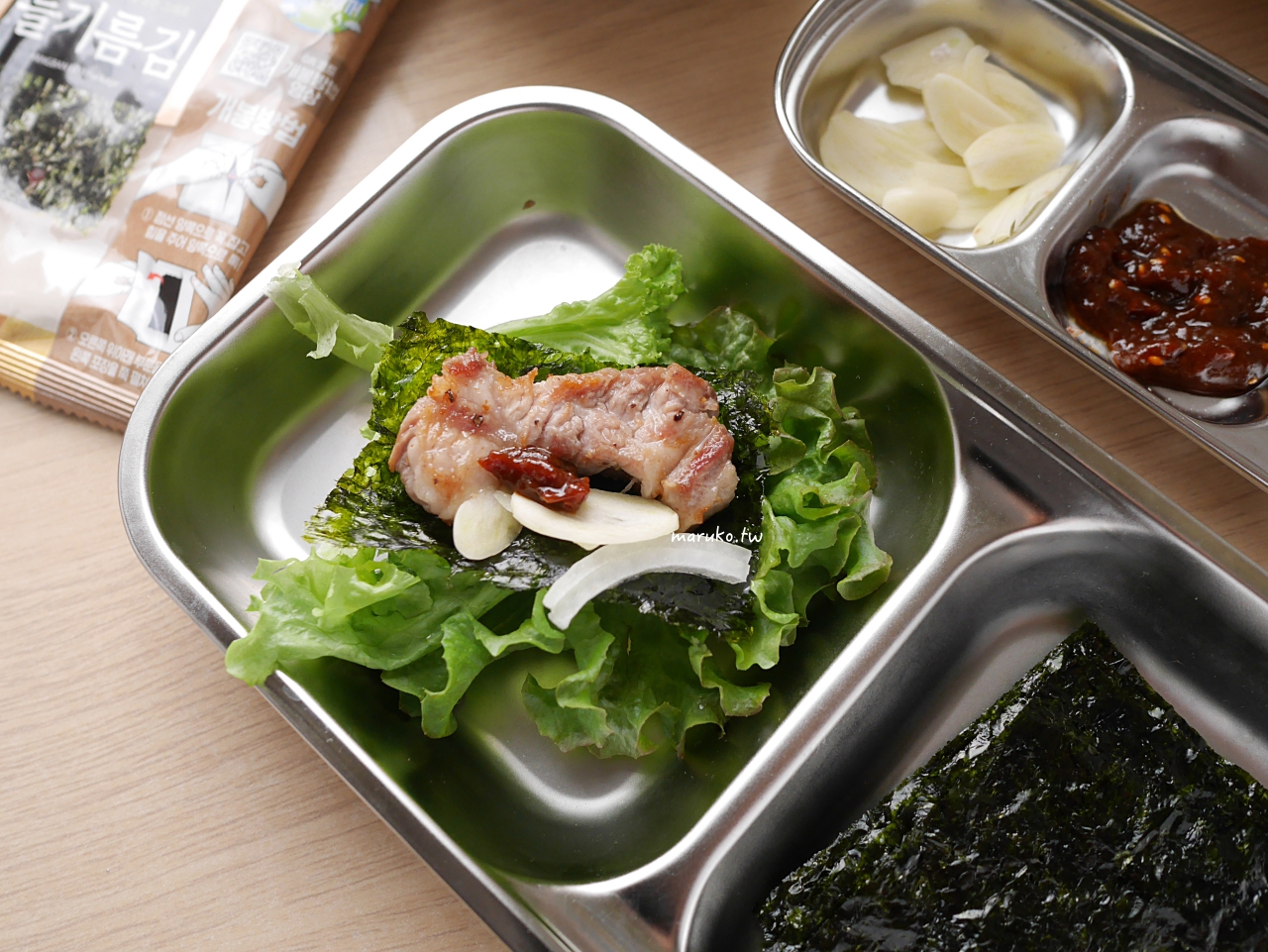 【食譜】韓式烤肉 整塊豬梅花肉怎麼烤？多一個步驟就吃起來更香！ @Maruko與美食有個約會