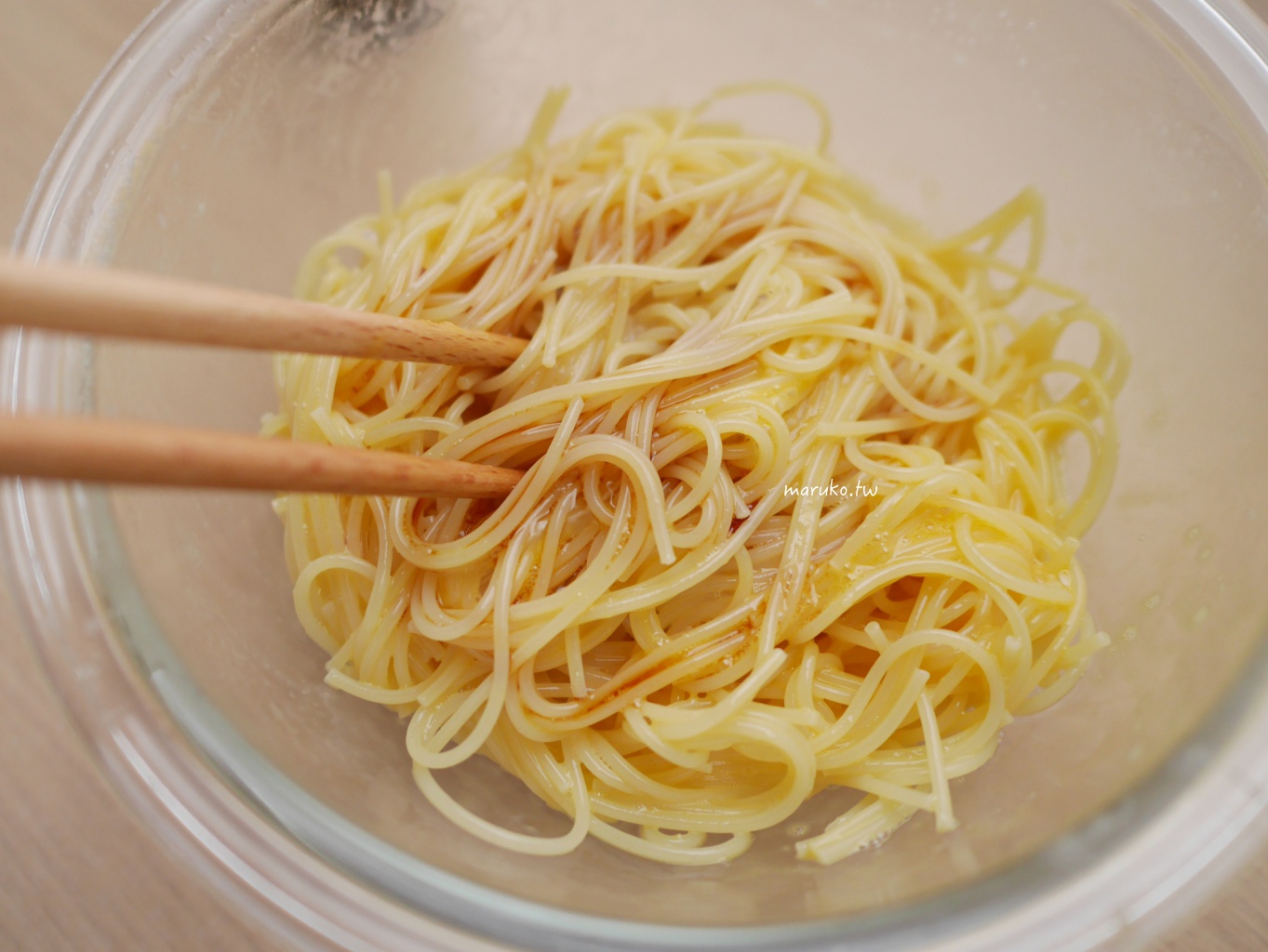 【食譜】明太子義大利麵 清爽的和風義大利麵，這樣做更入味！ @Maruko與美食有個約會