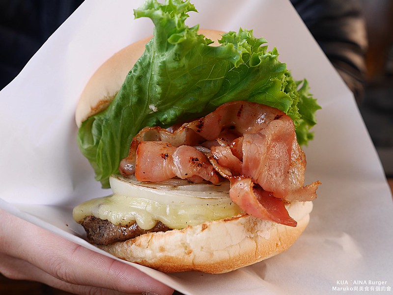 【新北林口】KUA-AINA Burger｜來自夏威夷的漢堡餐廳媲美全世界最好吃的漢堡/林口三井美食 @Maruko與美食有個約會