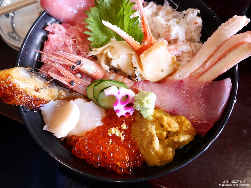 金澤美食 近江町海鮮丼家 近江町市場必吃貴氣的金箔海鮮丼 Maruko與美食有個約會
