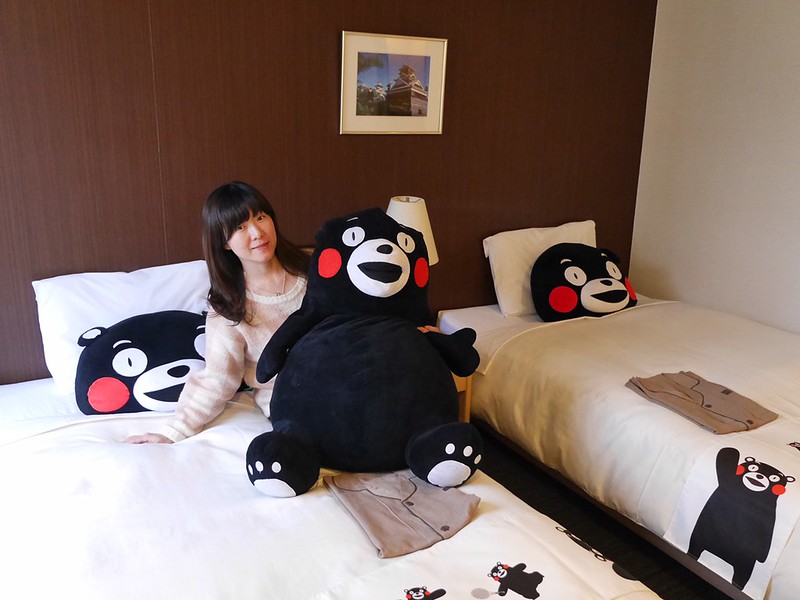 【熊本飯店】熊本三井花園飯店 入住熊本熊主題房，擁抱熊本熊一起住一晚！ @Maruko與美食有個約會