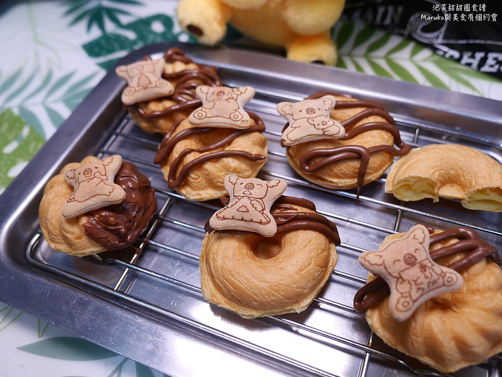 【食譜】泡芙甜甜圈｜用鬆餅機做甜甜圈店受歡迎的法蘭奇甜甜圈 @Maruko與美食有個約會