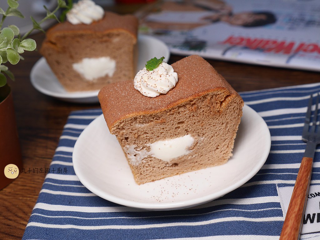 【甜點食譜】巧克力鮮奶油蛋糕｜把鮮奶油放進蛋糕裡的簡單做法 @Maruko與美食有個約會