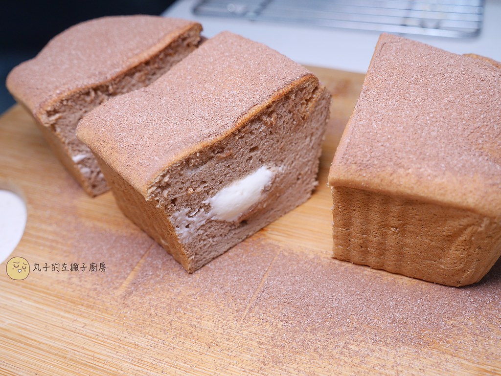 【食譜】巧克力鮮奶油戚風蛋糕 把鮮奶油放進蛋糕內的簡單做法 @Maruko與美食有個約會