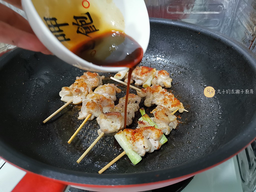 【食譜】照燒雞腿 日式居酒屋的照燒雞腿肉串 平底鍋做法 @Maruko與美食有個約會