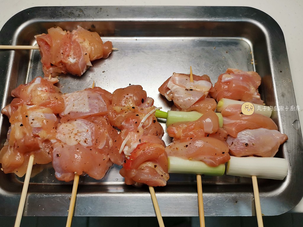 【食譜】照燒雞腿 日式居酒屋的照燒雞腿肉串 平底鍋做法 @Maruko與美食有個約會