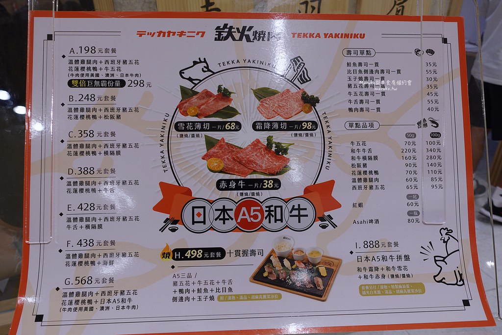 【台北】鉄火燒肉｜樂軒旗下新品牌燒肉套餐,日本A5和牛只要38元起(北車新開幕) @Maruko與美食有個約會