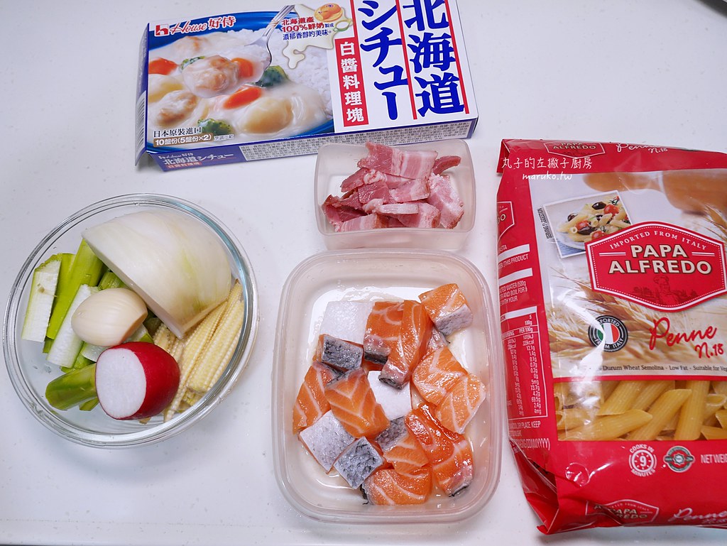 【食譜】5個日本家庭料理 鮭魚食譜(手捏飯糰、茶泡飯、石狩鍋、菠菜鹹派)等料理運用做法 @Maruko與美食有個約會